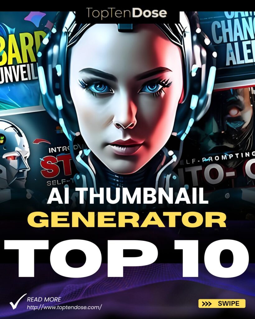 Top 10 AI Thumbnail Generators for Videos