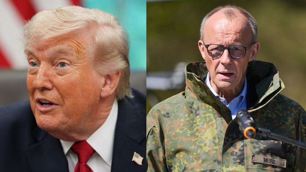 Merz Trump clash US troop pullout