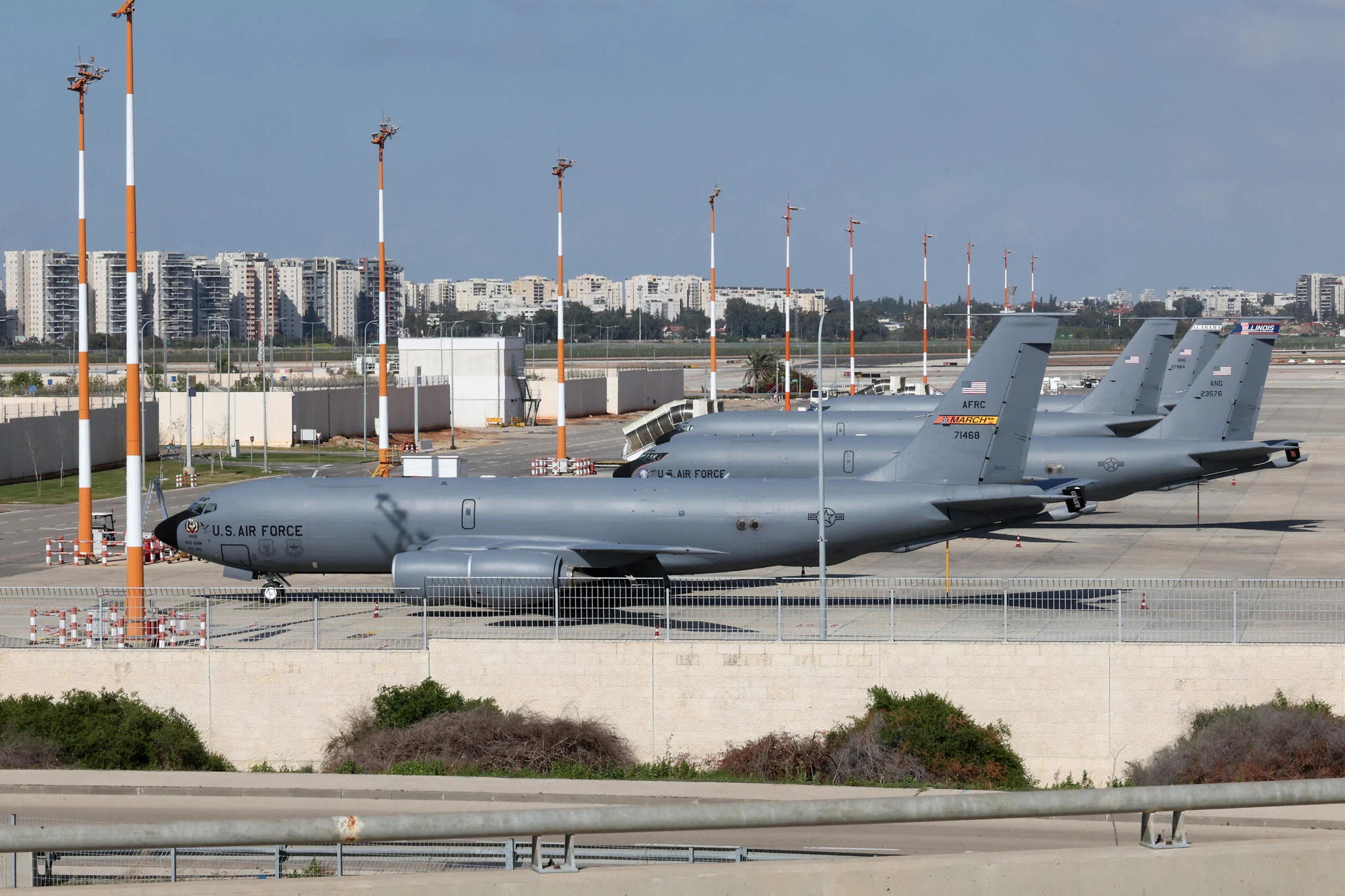 U.S. Relocates Aircraft from Ben Gurion Airport