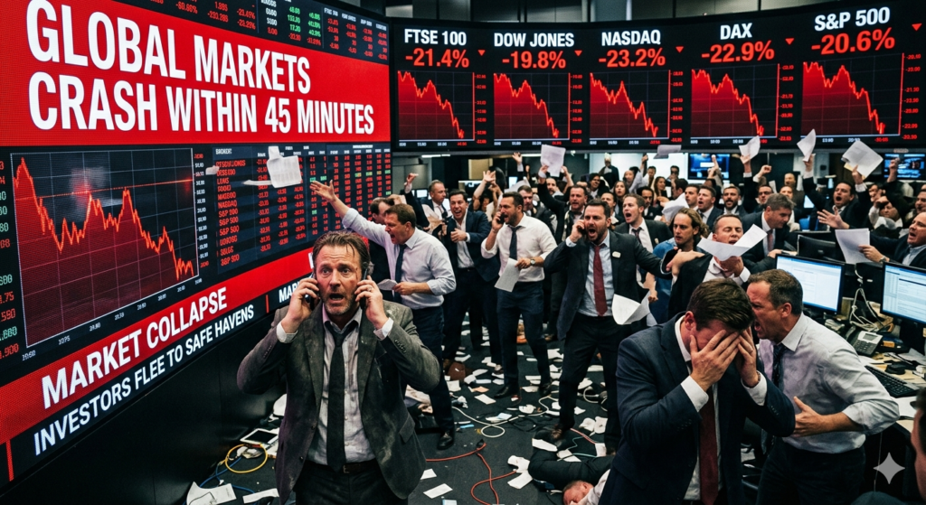 Global Markets Crash Within 45 Minutes