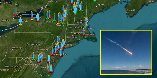Meteor Blast Shakes East Coast