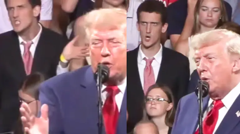 jokers mock Trump During Georgia speech Moment