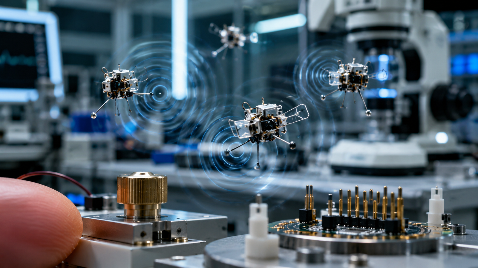 Tiny Flying Robots Use Sound Wave Propulsion to Fly Without Motors